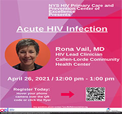 Statewide Webinar: Acute HIV Infection